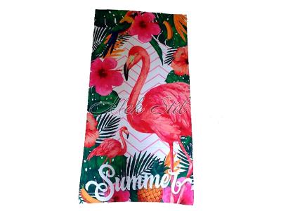 Хавлиени кърпи Плажни кърпи Плажна кърпа 3D - Фламинго розово